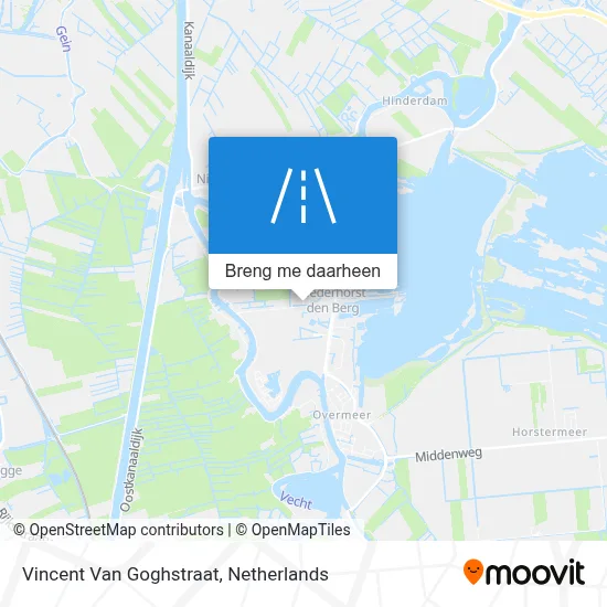 Vincent Van Goghstraat kaart