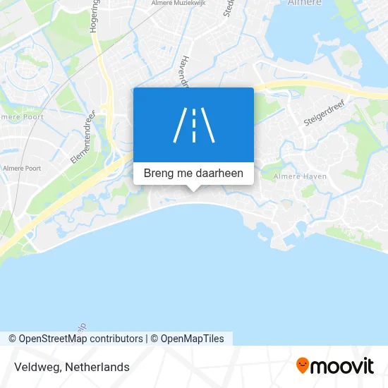 Veldweg kaart