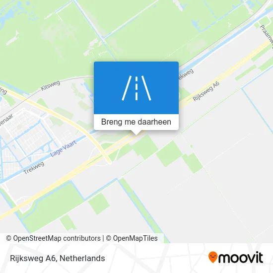 Rijksweg A6 kaart