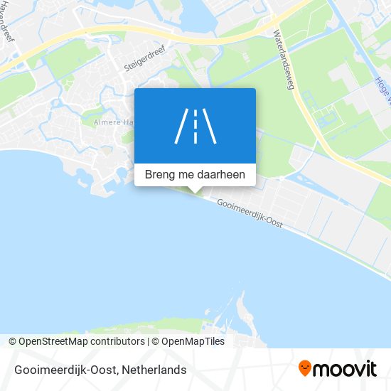 Gooimeerdijk-Oost kaart