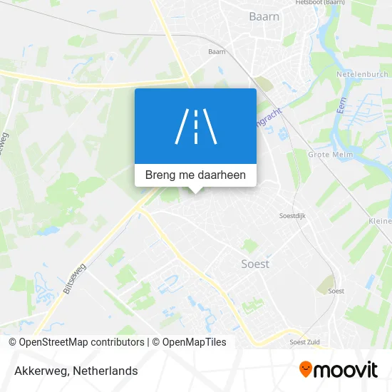Akkerweg kaart