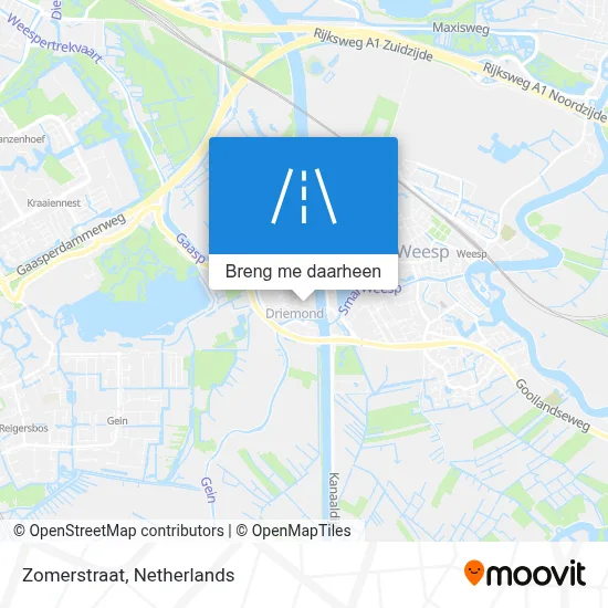 Zomerstraat kaart
