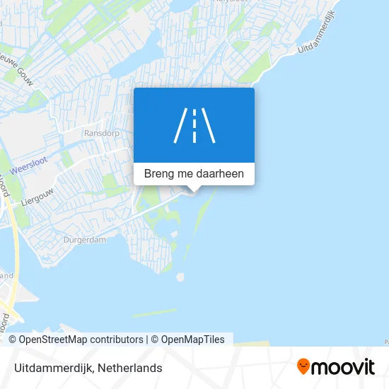Uitdammerdijk kaart