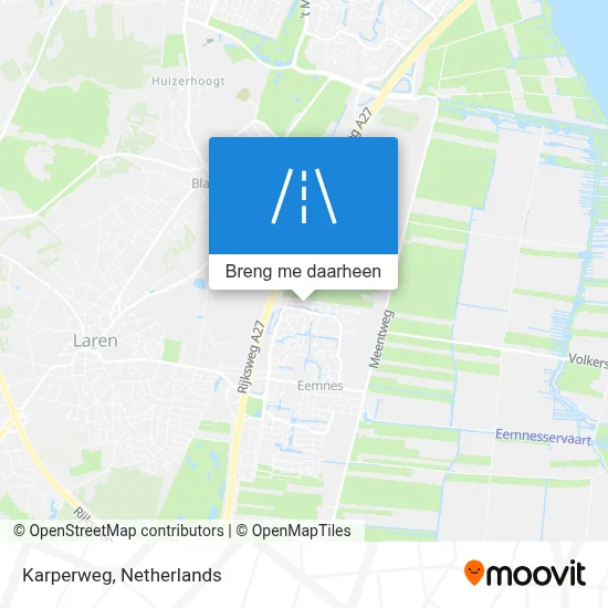 Karperweg kaart