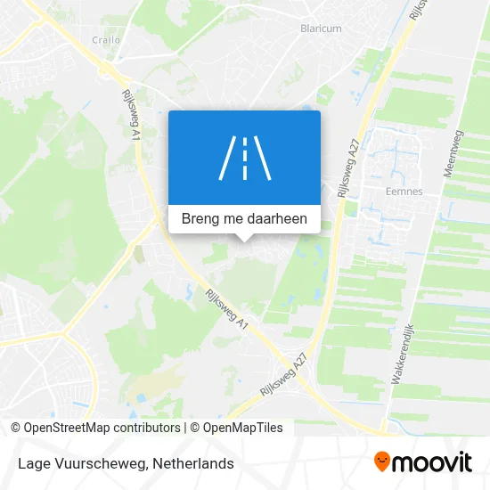 Lage Vuurscheweg kaart