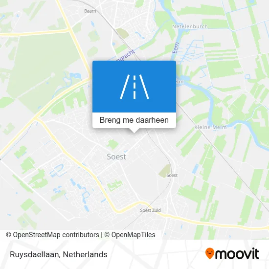 Ruysdaellaan kaart