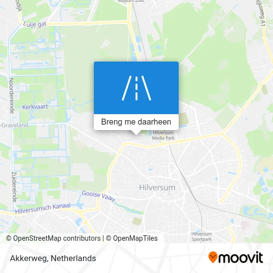 Akkerweg kaart