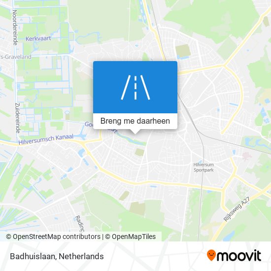 Badhuislaan kaart