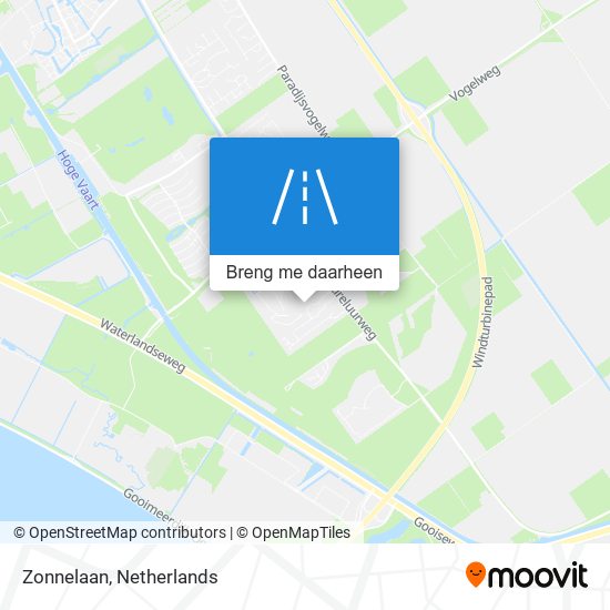 Zonnelaan kaart