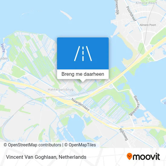 Vincent Van Goghlaan kaart