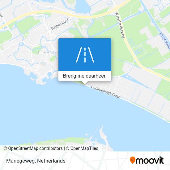 Manegeweg kaart