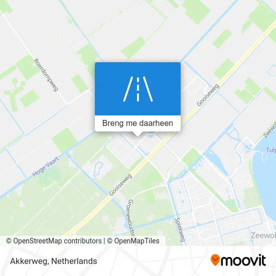 Akkerweg kaart