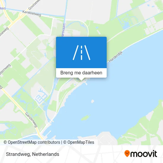 Strandweg kaart