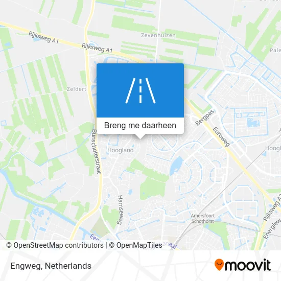 Engweg kaart