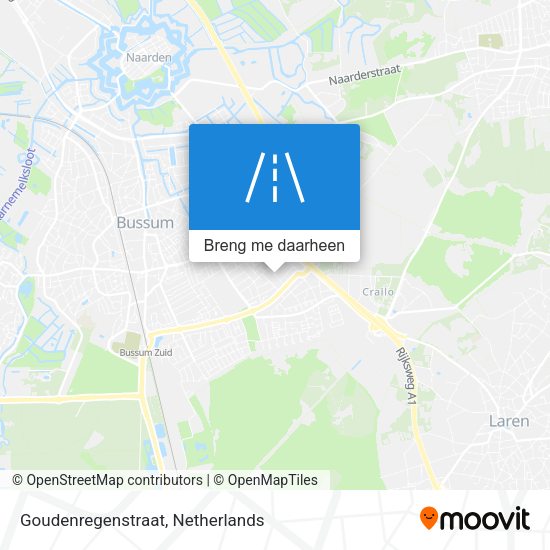 Goudenregenstraat kaart