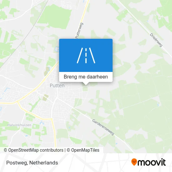 Postweg kaart