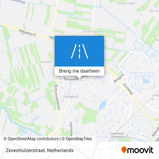 Zevenhuizerstraat kaart
