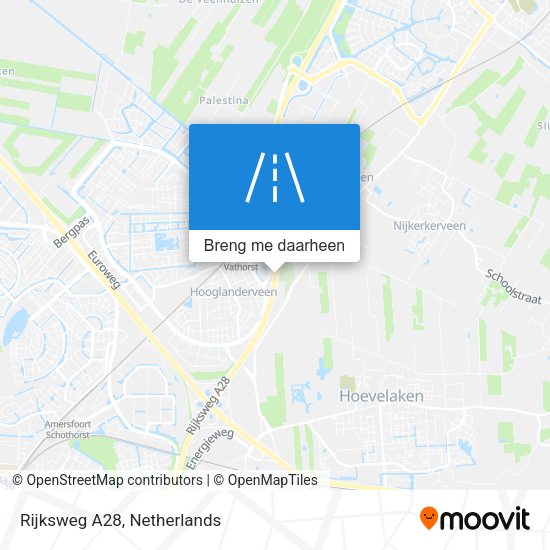 Rijksweg A28 kaart