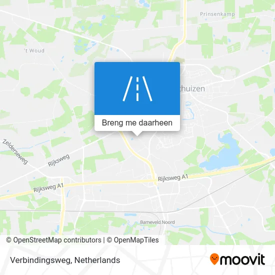 Verbindingsweg kaart