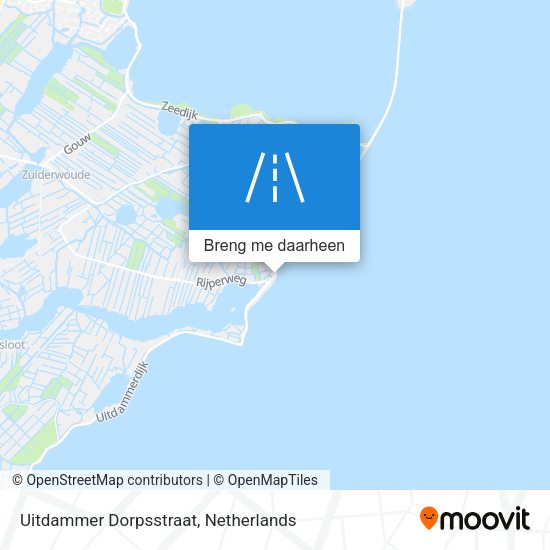 Uitdammer Dorpsstraat kaart