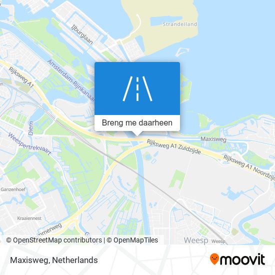 Maxisweg kaart