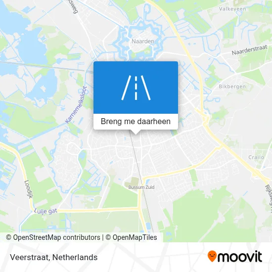 Veerstraat kaart