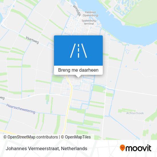Johannes Vermeerstraat kaart