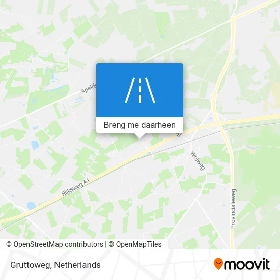 Gruttoweg kaart