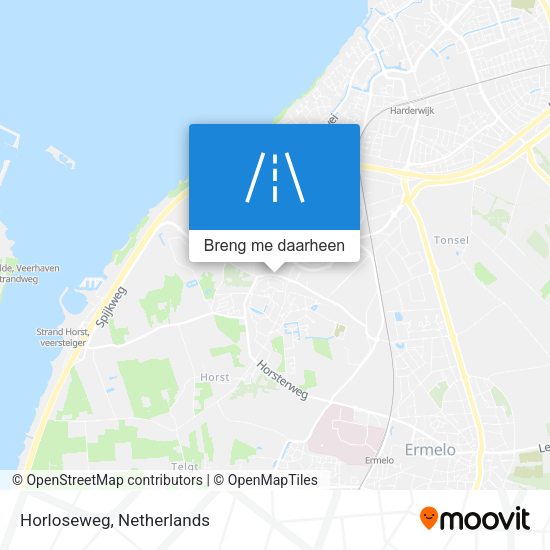 Horloseweg kaart