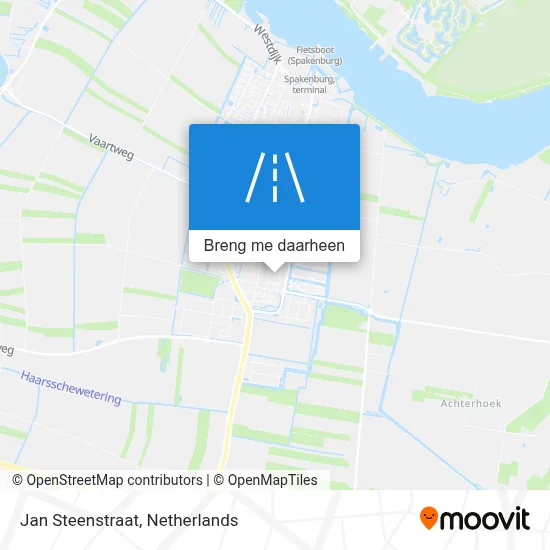 Jan Steenstraat kaart