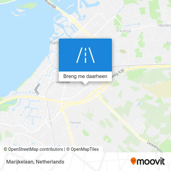 Marijkelaan kaart