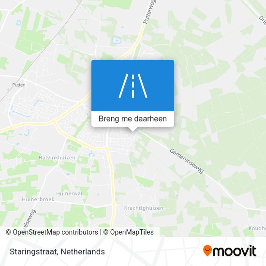 Staringstraat kaart