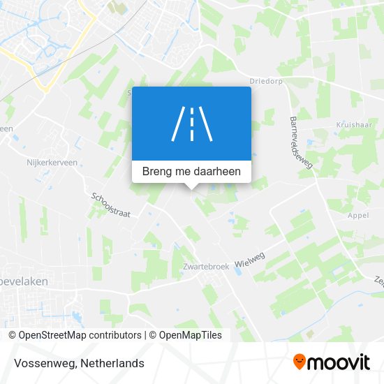 Vossenweg kaart