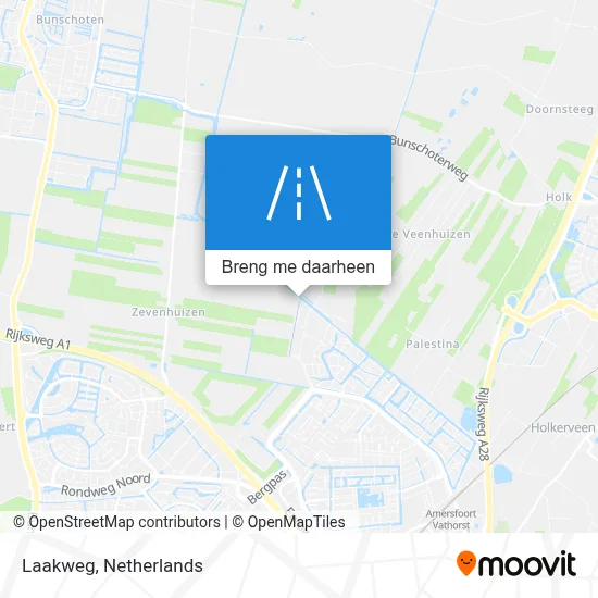 Laakweg kaart