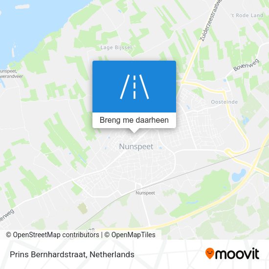 Prins Bernhardstraat kaart