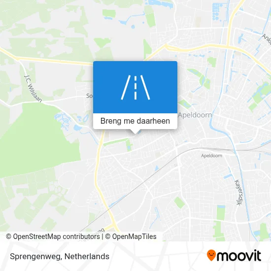 Sprengenweg kaart