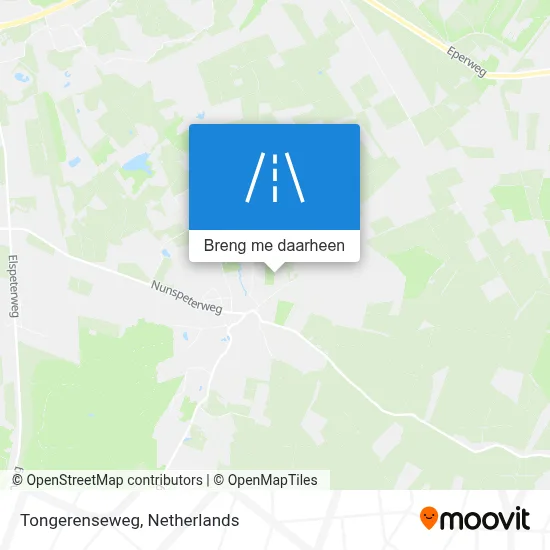 Tongerenseweg kaart
