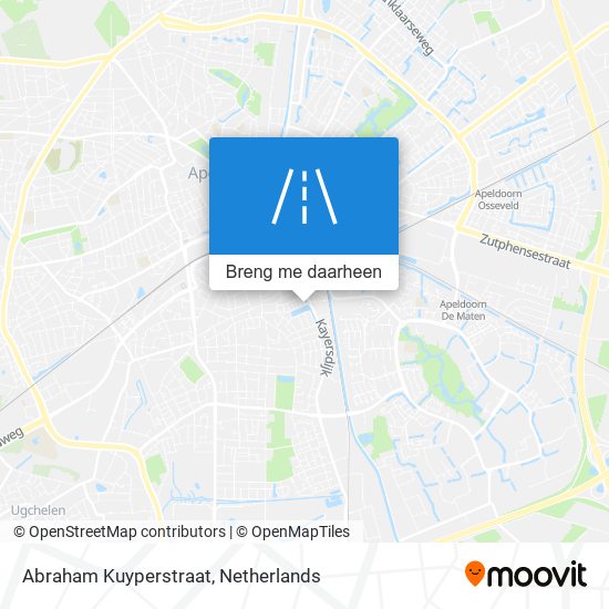 Abraham Kuyperstraat kaart