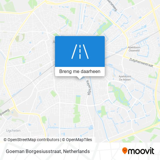 Goeman Borgesiusstraat kaart