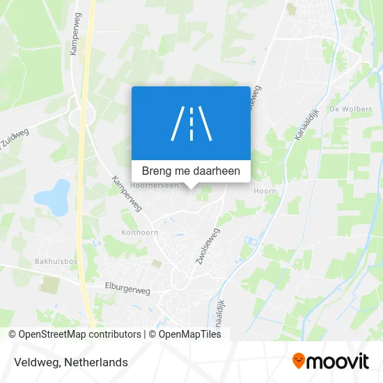 Veldweg kaart