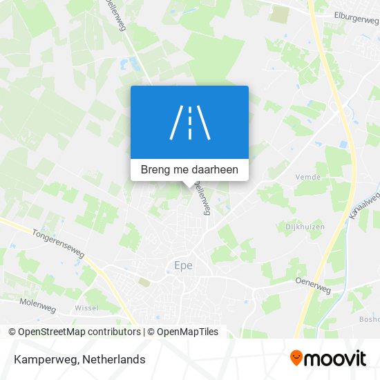 Kamperweg kaart