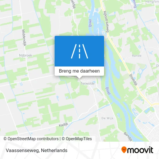 Vaassenseweg kaart