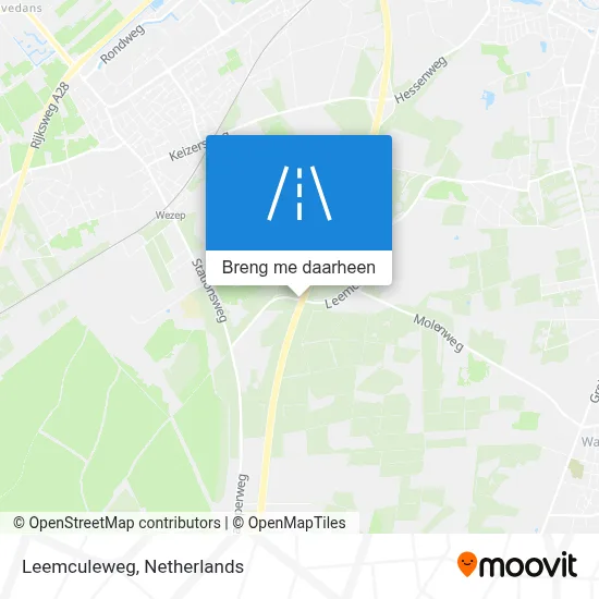 Leemculeweg kaart
