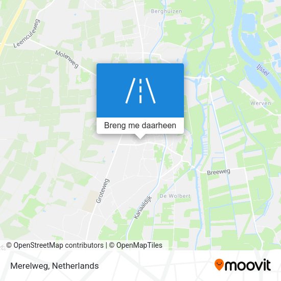 Merelweg kaart