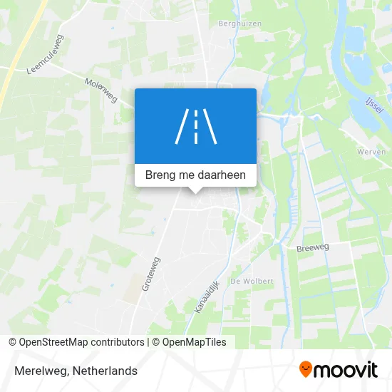 Merelweg kaart