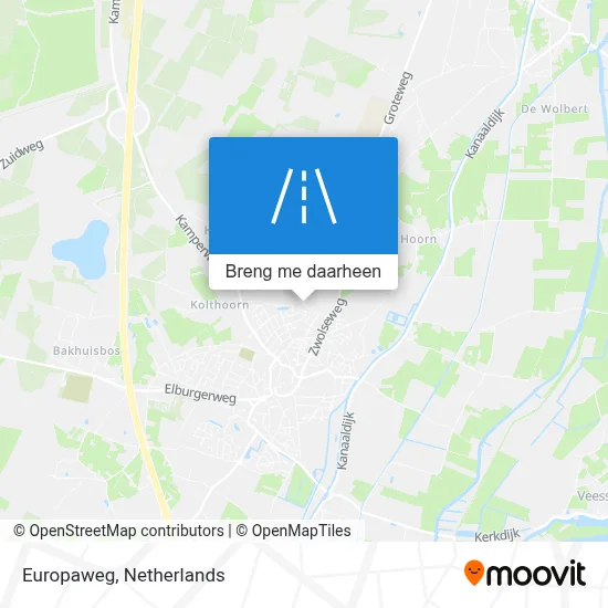 Europaweg kaart