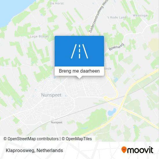 Klaproosweg kaart