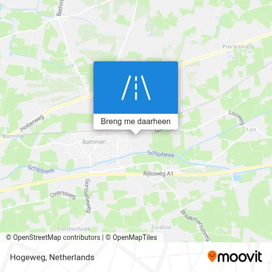 Hogeweg kaart