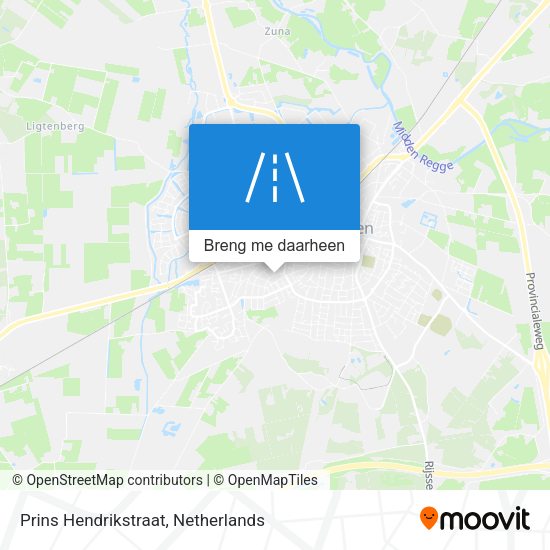Prins Hendrikstraat kaart