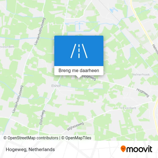 Hogeweg kaart